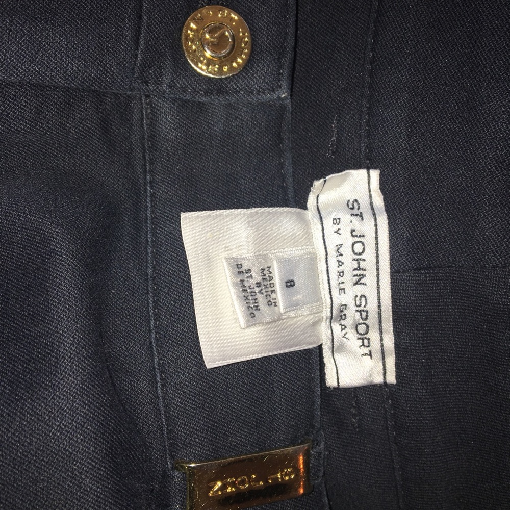 St. John Sport Black Pants Size 8 X 28